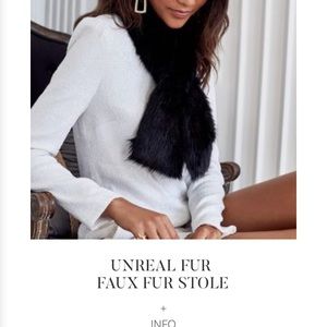 Unreal Fur Faux Fur Stole